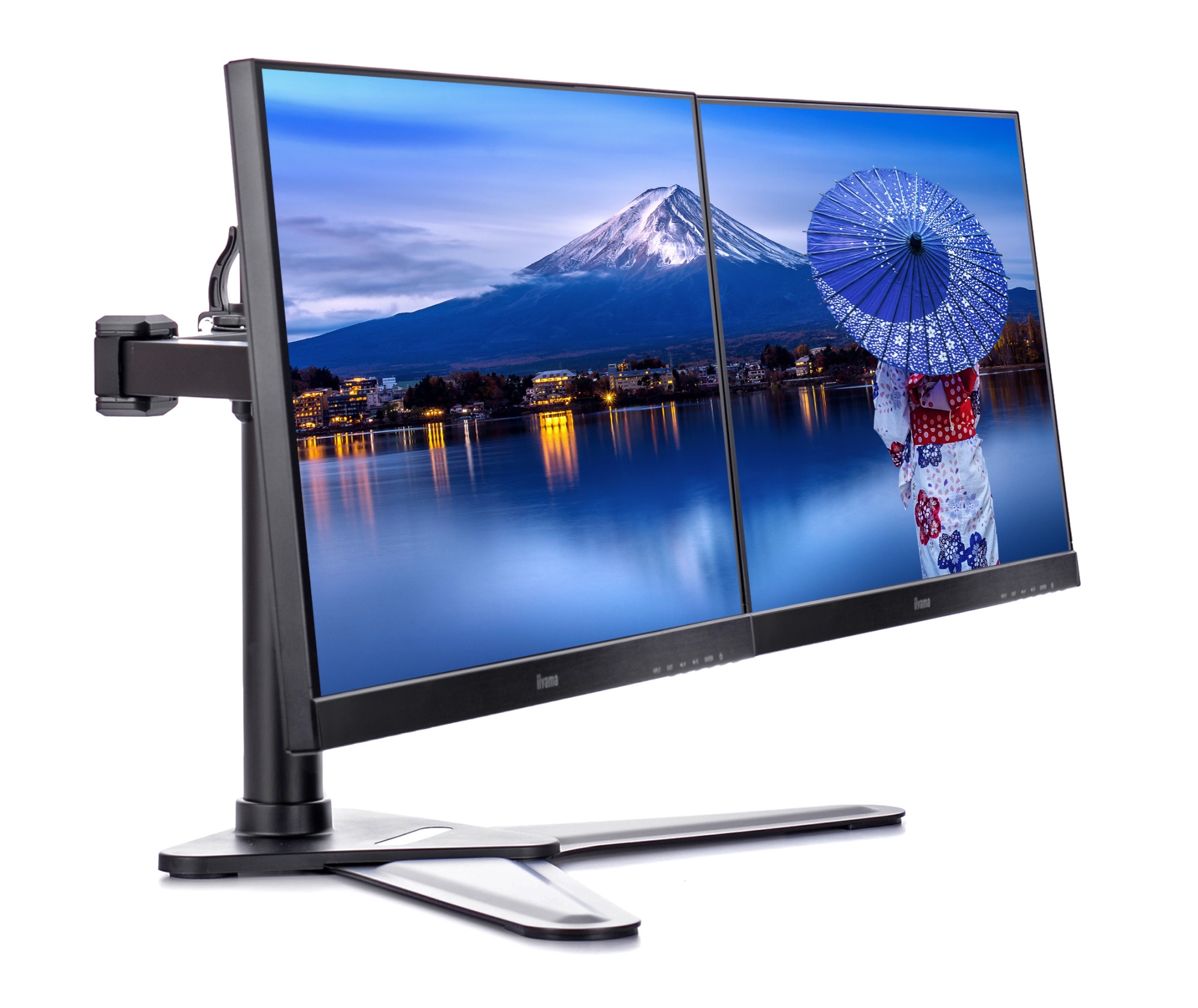 DS1002D-B1 soporte para monitor 81,3 cm (32") Escritorio Negro