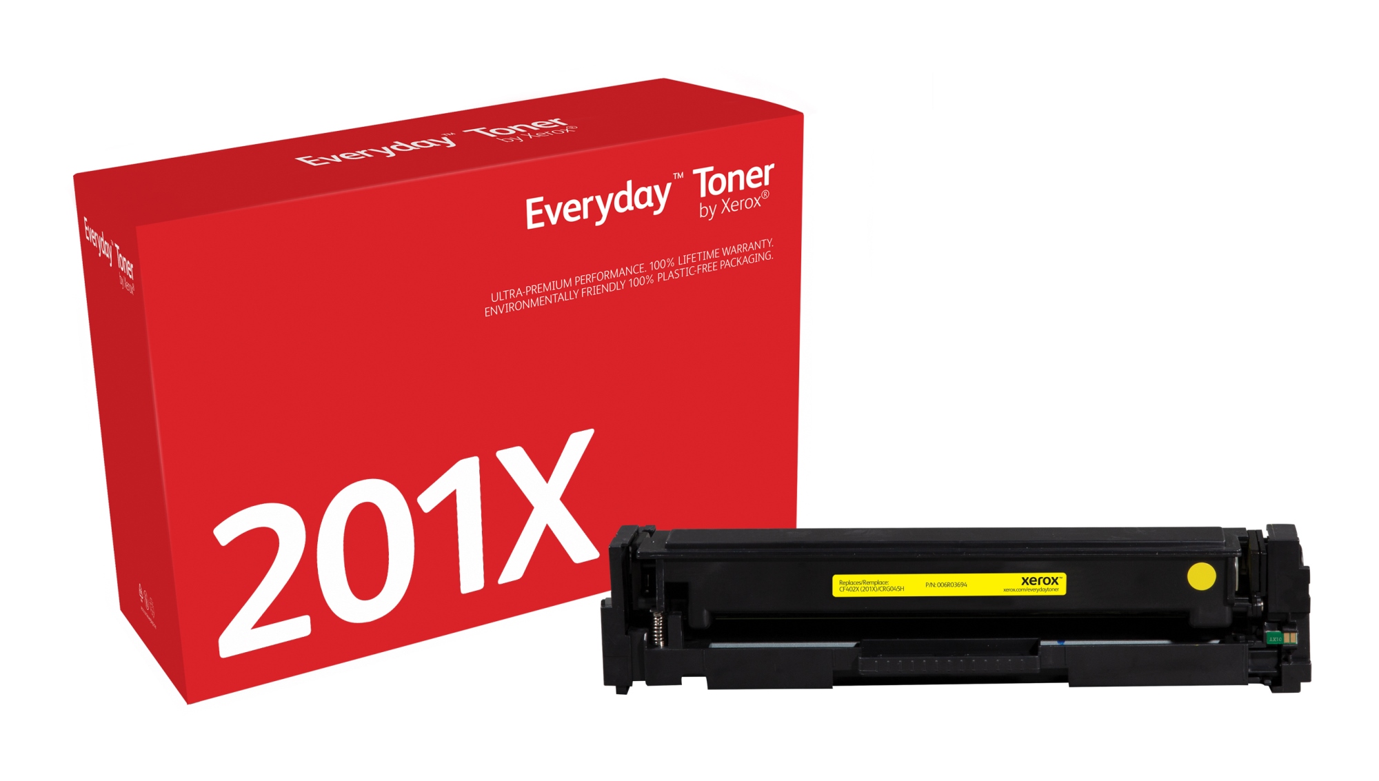 Everyday Toner Everyday Amarillo di Xerox compatibile con HP 201X (CF402X), Capacidad alta