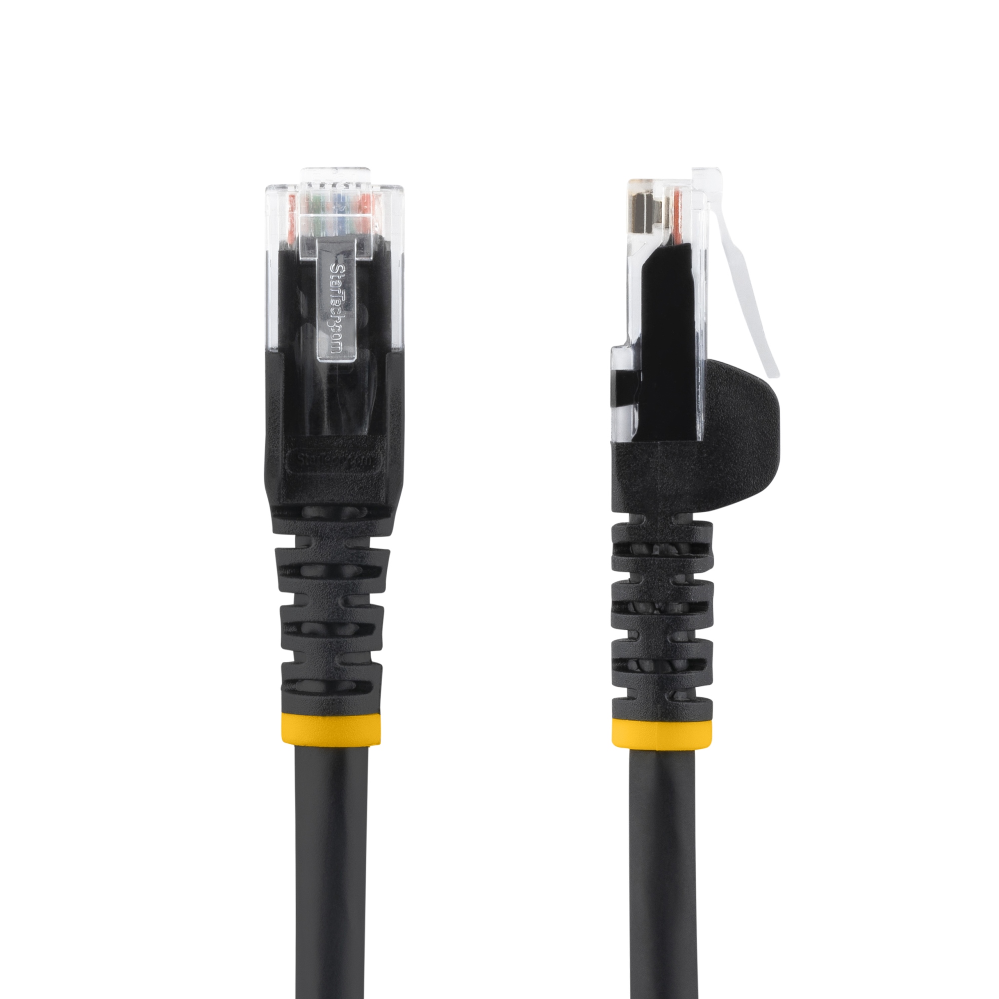 Cable Ethernet CAT6 de 5m - LSZH - Cable de Red de 10 Gigabits de 250MHz y PoE de 100W UTP sin Enganches (Snagless) con Alivio de Tensión - Negro - CAT 6 - ETL