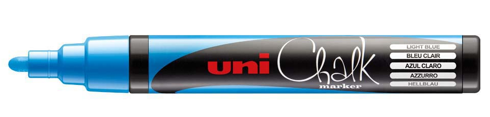 ChalkGlass PWE-5M marcador 1 pieza(s) Punta redonda Azul claro