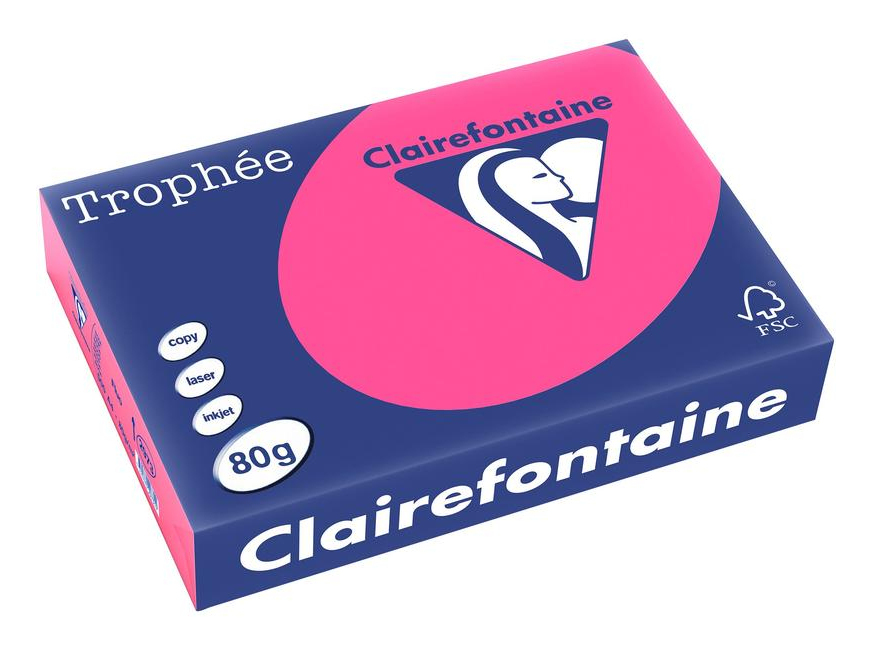 Trophée papel para impresora de inyección de tinta A4 (210x297 mm) 500 hojas Rosa