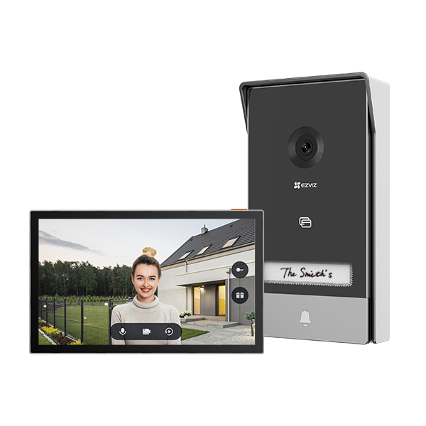HP7 sistema de intercomunicación de video 17,8 cm (7") Negro, Plata