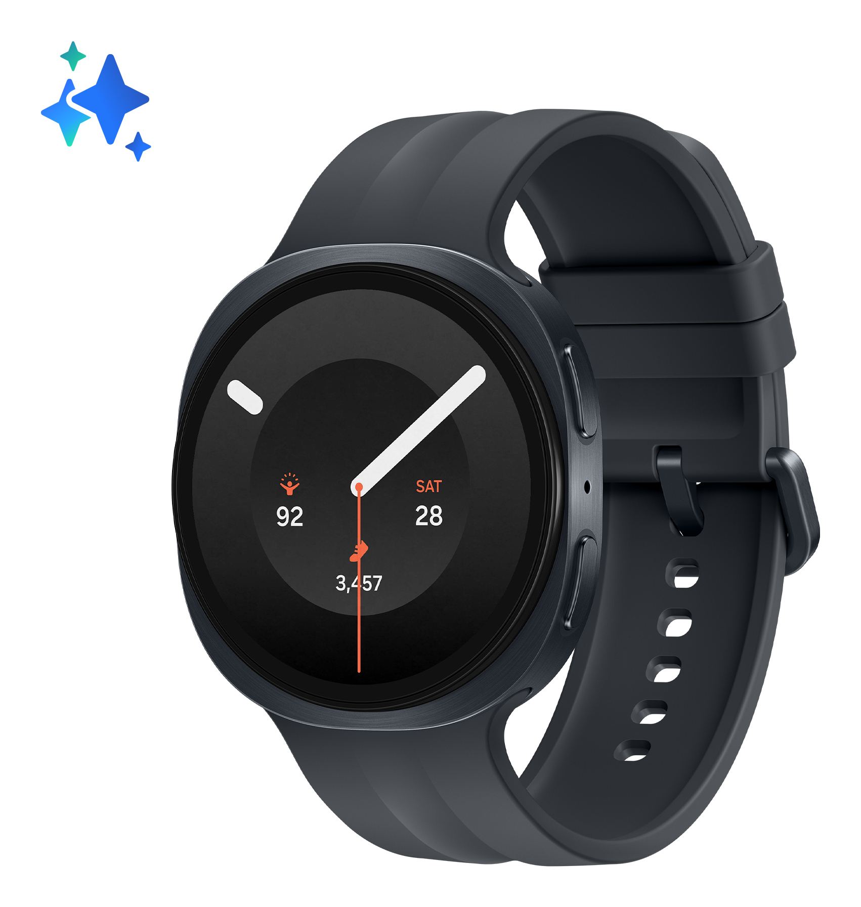 Galaxy Watch9 3,81 cm (1.5") AMOLED 44 mm Digital 480 x 480 Pixeles Pantalla táctil Grafito Wifi GPS (satélite)