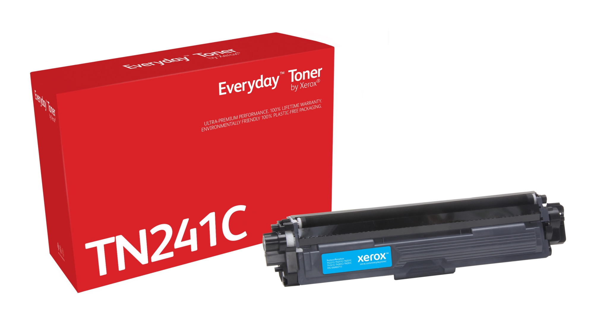 Everyday El tóner Everyday Cian de Xerox es compatible con Brother TN241C, Capacidad estándar