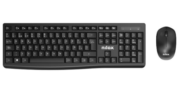 NXKMWE012 teclado Ratón incluido Oficina RF inalámbrico Español Negro