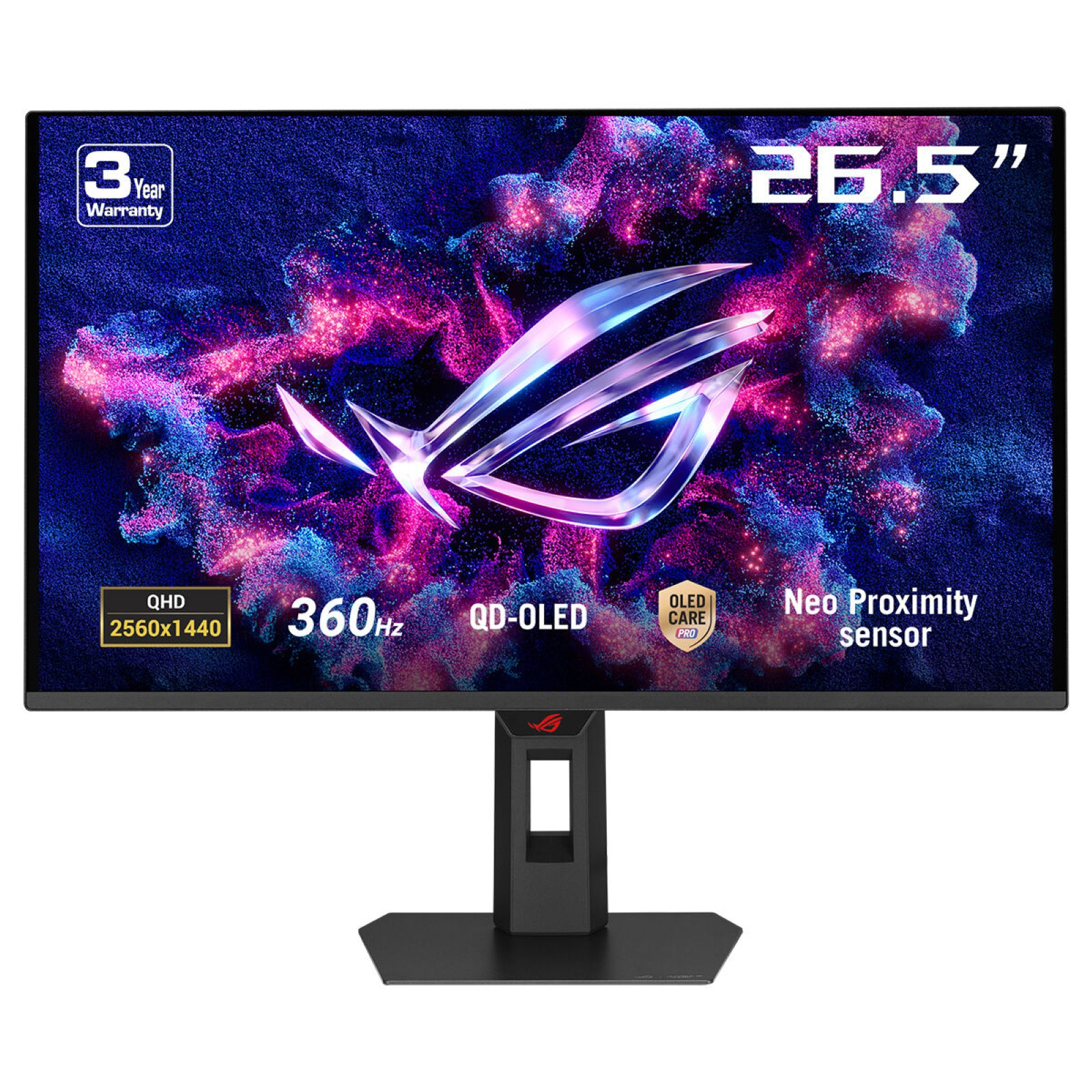 ROG Strix OLED XG27AQDNG pantalla para PC 67,3 cm (26.5") 2560 x 1440 Pixeles Quad HD QD-OLED Negro