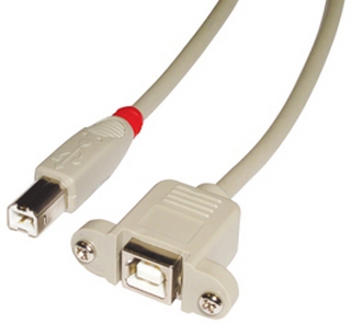 31801 cable USB USB 2.0 1 m USB B Gris