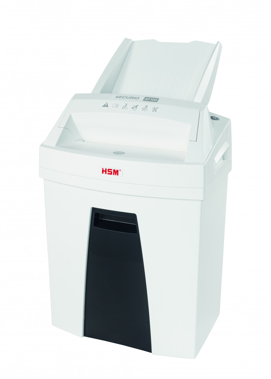 Securio AF100 triturador de papel Corte en partículas 60 dB 22,5 cm Negro, Blanco