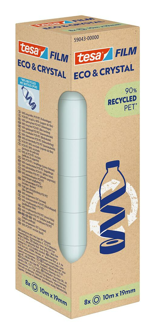Eco & Crystal cinta adhesiva para manualidades 10 m Transparente