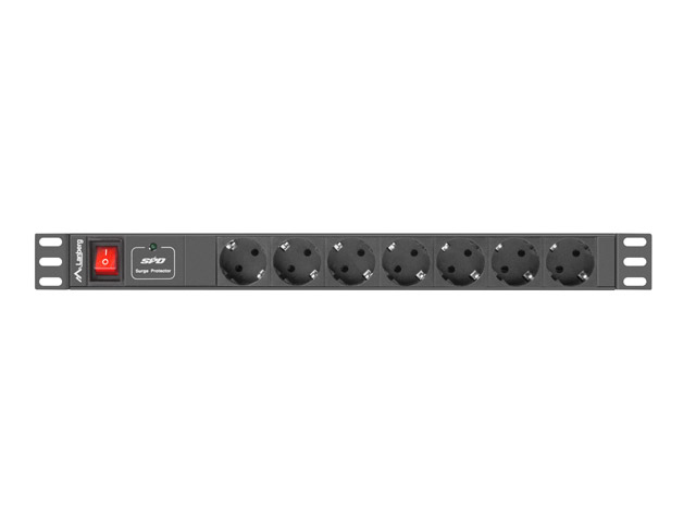 PDU-07F-0200-IEC-BK unidad de distribución de energía (PDU) 7 salidas AC 1U Negro