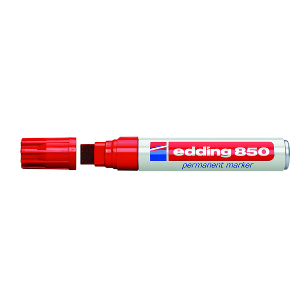 4-850 002 marcador permanente Punta de cincel Rojo 1 pieza(s)