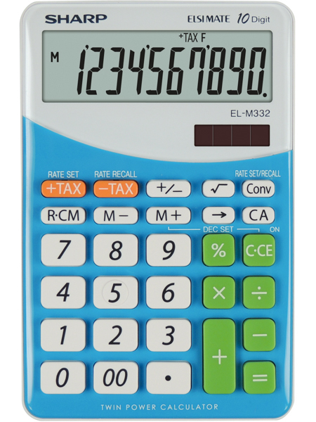 EL M332 BBL - BLU calculadora Escritorio Calculadora financiera Azul