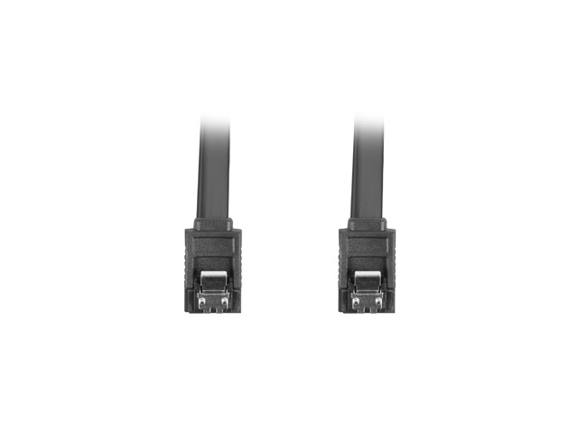 CA-SASA-14CU-0050-BK cable de SATA 0,5 m SATA 7-pin Negro