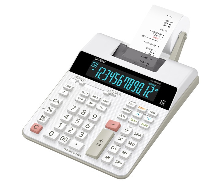 FR-2650RC calculadora Escritorio Calculadora de impresión Blanco