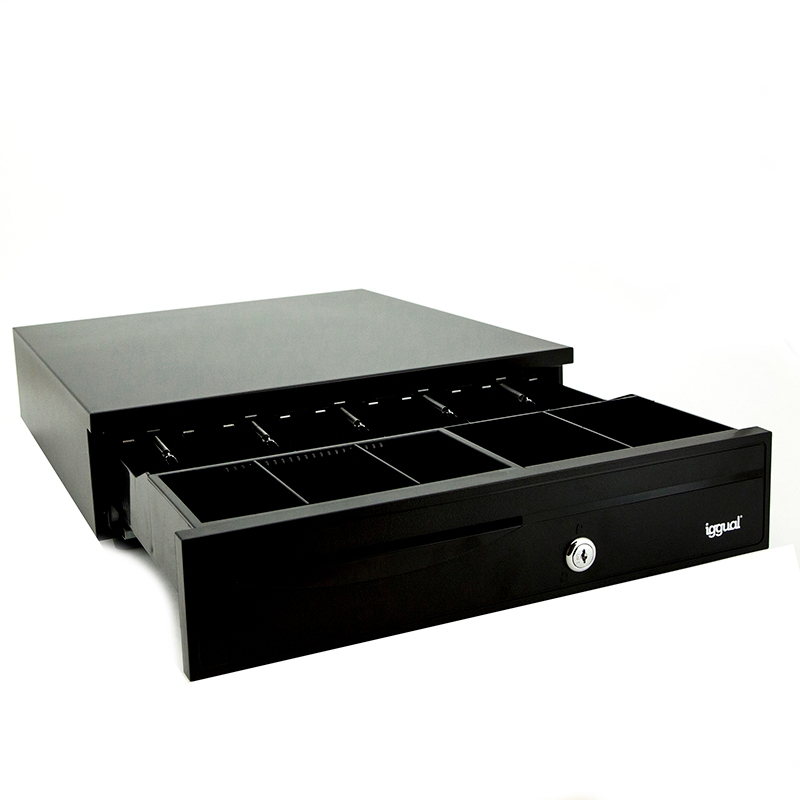 Cajón Portamonedas IRON-30 42cm 5+5 negro