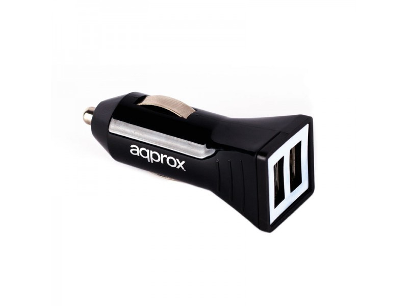 APPUSBCAR21B cargador de dispositivo móvil Auto Negro, Blanco