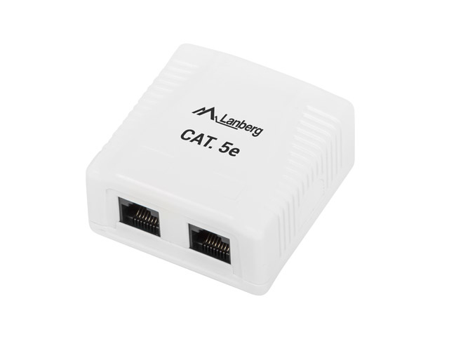 OU5-0002-W caja de tomacorriente RJ-45 Blanco