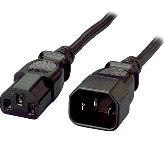 112100 Negro 1,8 m C13 acoplador C14 acoplador