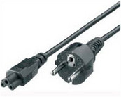 112150 Negro 1,8 m C5 acoplador CEE7/4