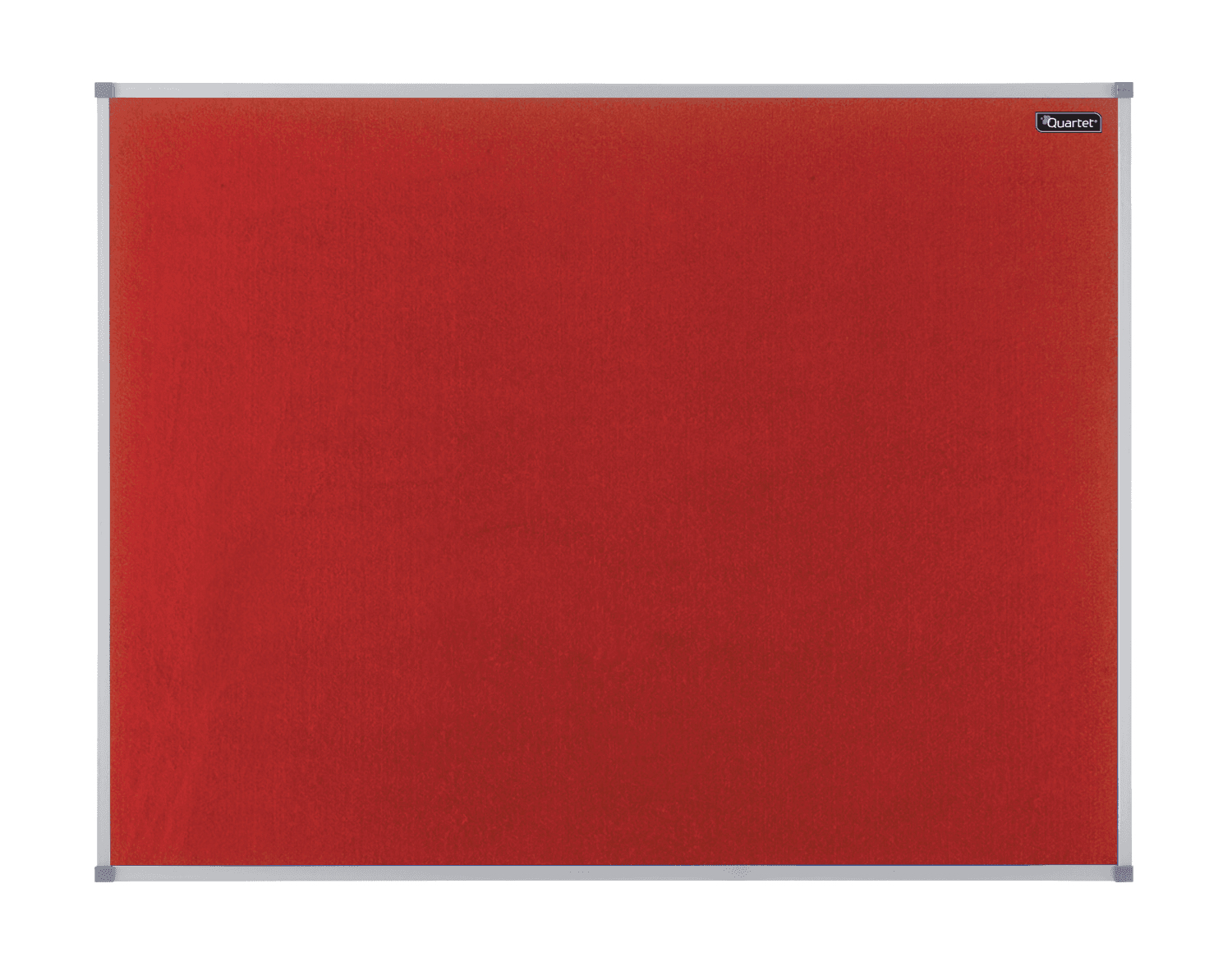 Basic tablón para notas Rojo Aluminio