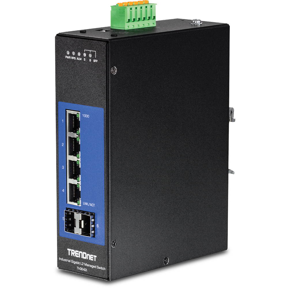 TI-G642i Gestionado L2 Gigabit Ethernet (10/100/1000) Negro