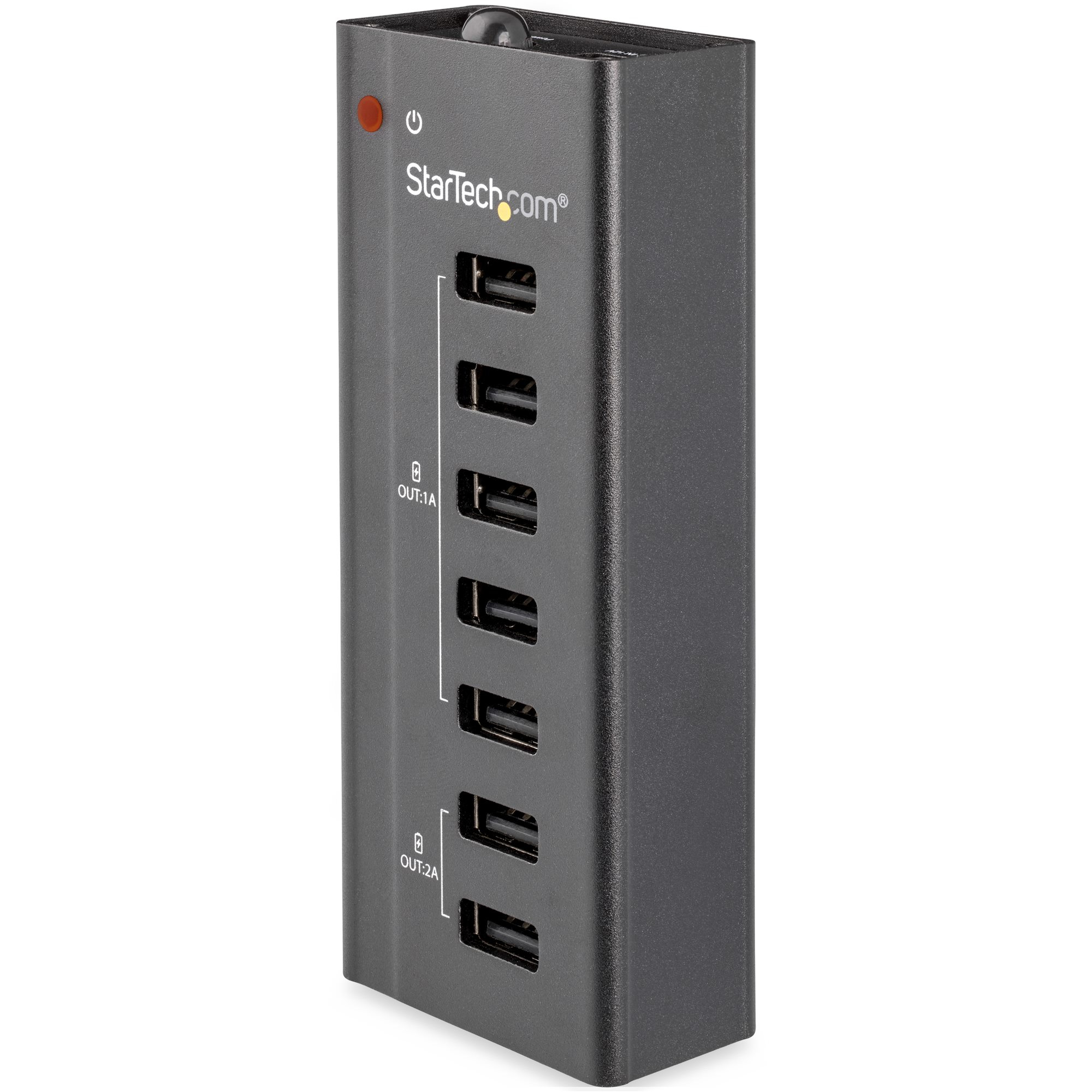 Estación de Carga USB de 7 Puertos Autónoma - 5x Puertos de 1A y 2x Puertos de 2A - Base de Carga USB