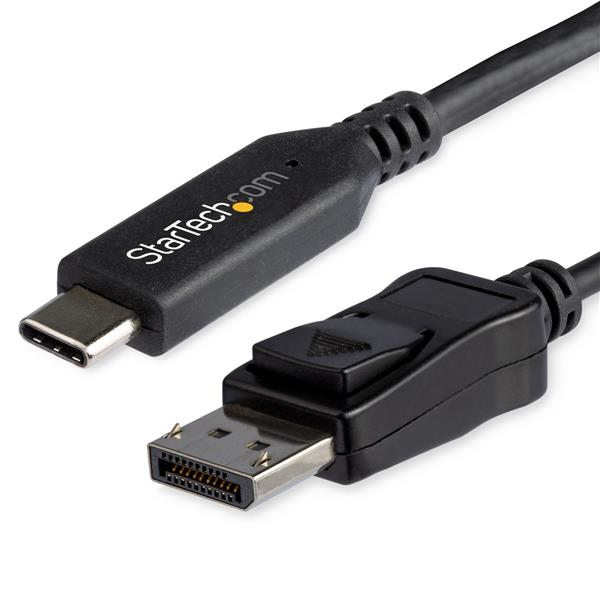 Cable de 1,8m USB-C a DisplayPort 1.4 - Adaptador Conversor de Vídeo USB Tipo C a DP 1.4 de 4K/5K/8K con Modo Alt - HBR3/HDR/DSC - Cable DP 8K 60Hz para USB-C/Thunderbolt 3