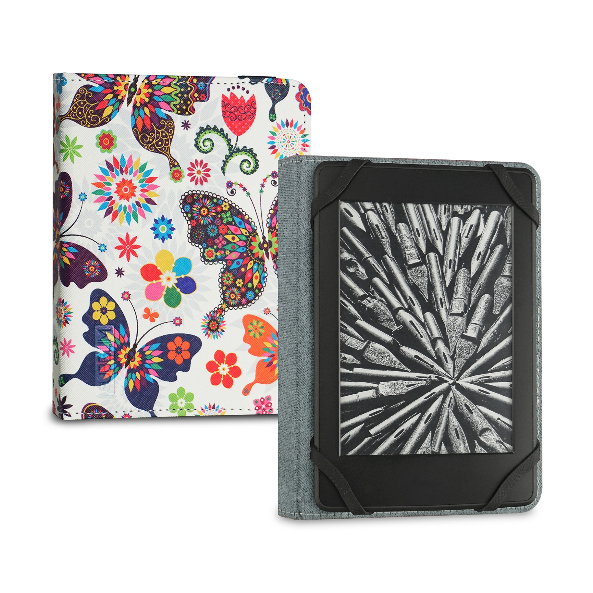 Funda Libro Electrónico Clever Ebook Case 6" Mariposas