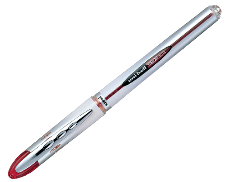 Vision UniBall Bolígrafo cilíndrico Rojo, Plata