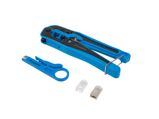 NT-0303 crimpadora Juego de herramientas Negro, Azul