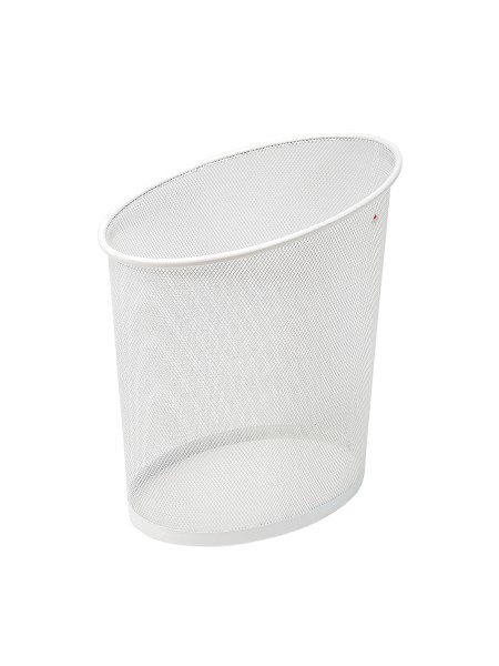 MESHCORB BC papelera 18 L Plaza Acero Blanco