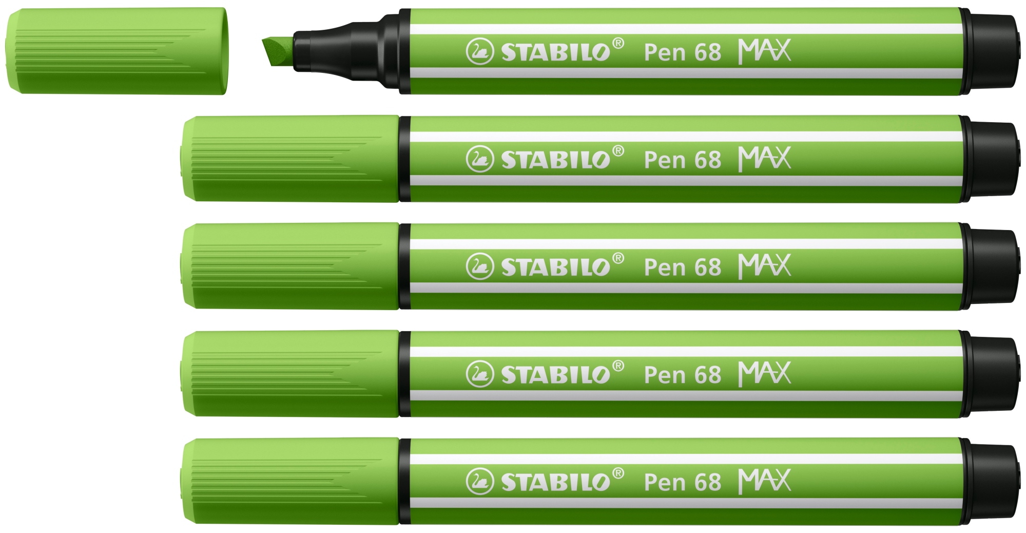 Pen 68 MAX rotulador Verde claro 5 pieza(s)