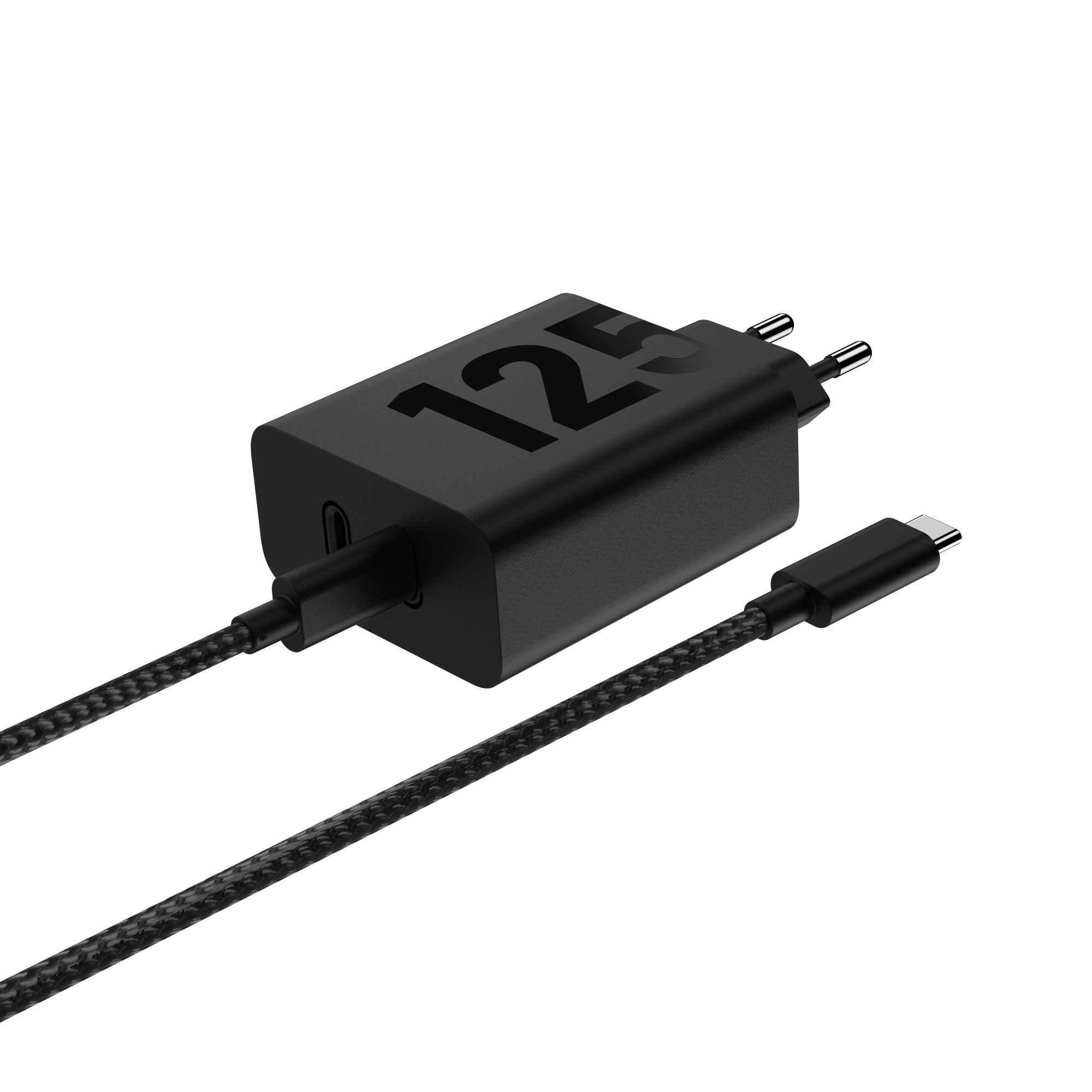 TurboPower 125W Duo Charger Universal Negro Corriente alterna Carga rápida Interior