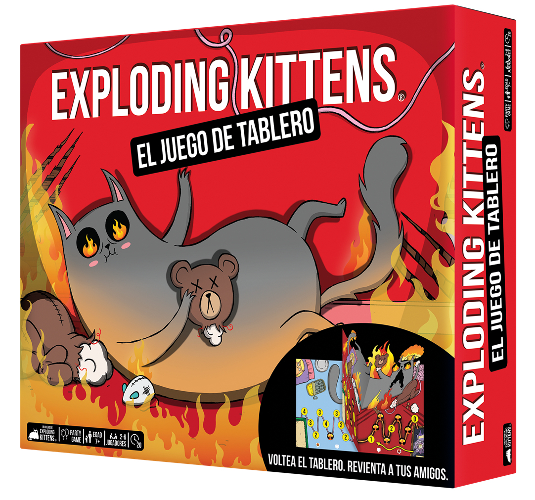 Exploding Kittens EKIBG01ES juego de tablero Exploding Kittens: The Board Game 20 min Juego de mesa Partido