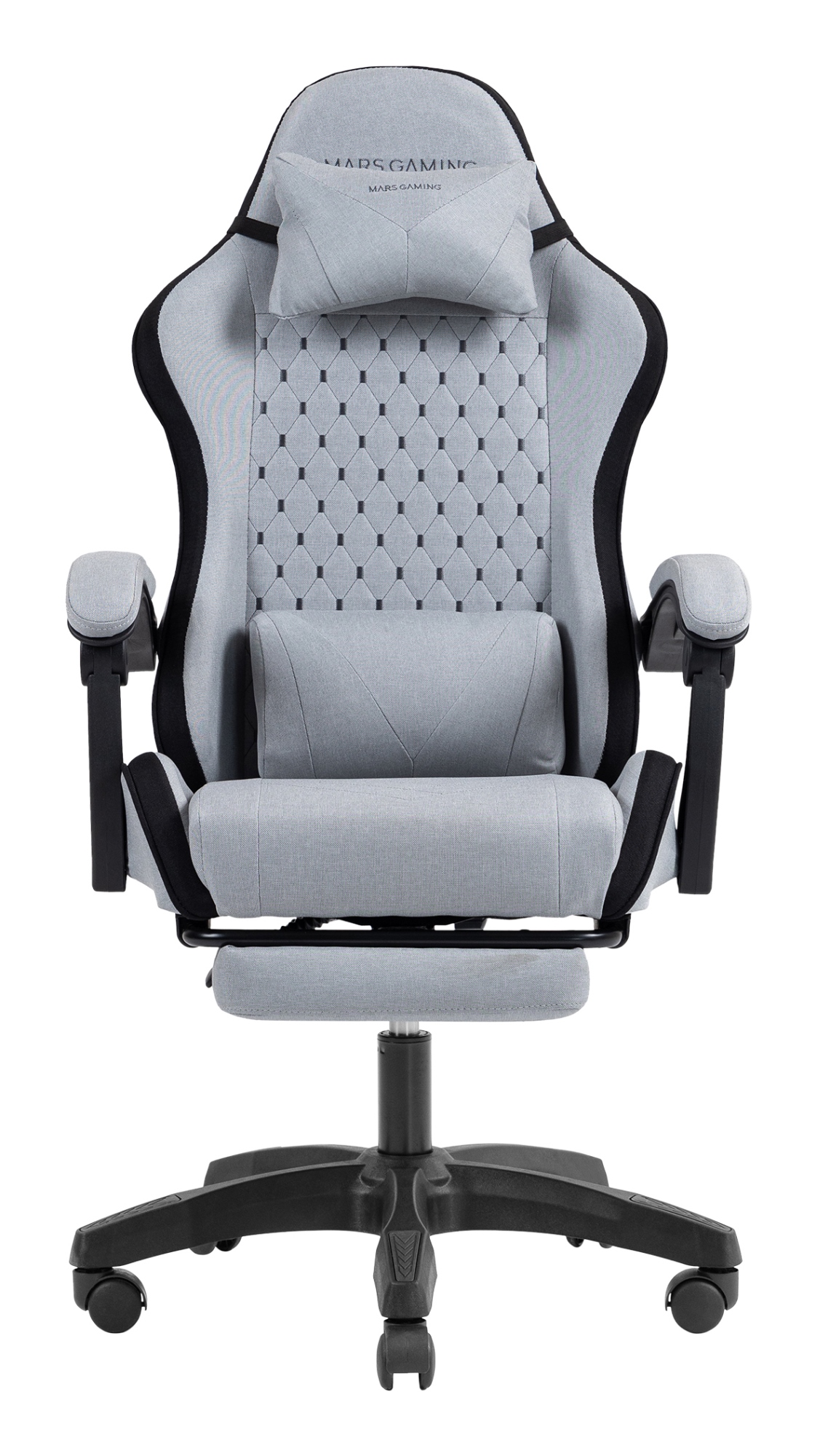 MGCXFSB silla para videojuegos Silla para videojuegos de PC Asiento acolchado Negro, Gris