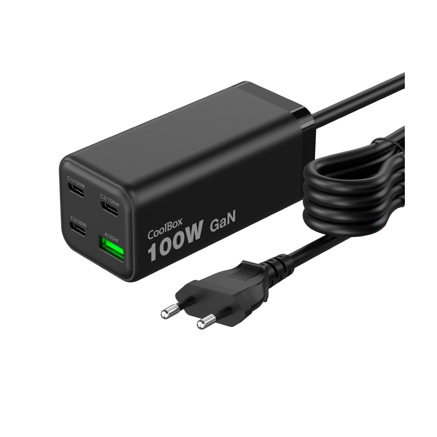 ESTACION CARGA USB 100W GAN C+C+C+A SOBREMESA
