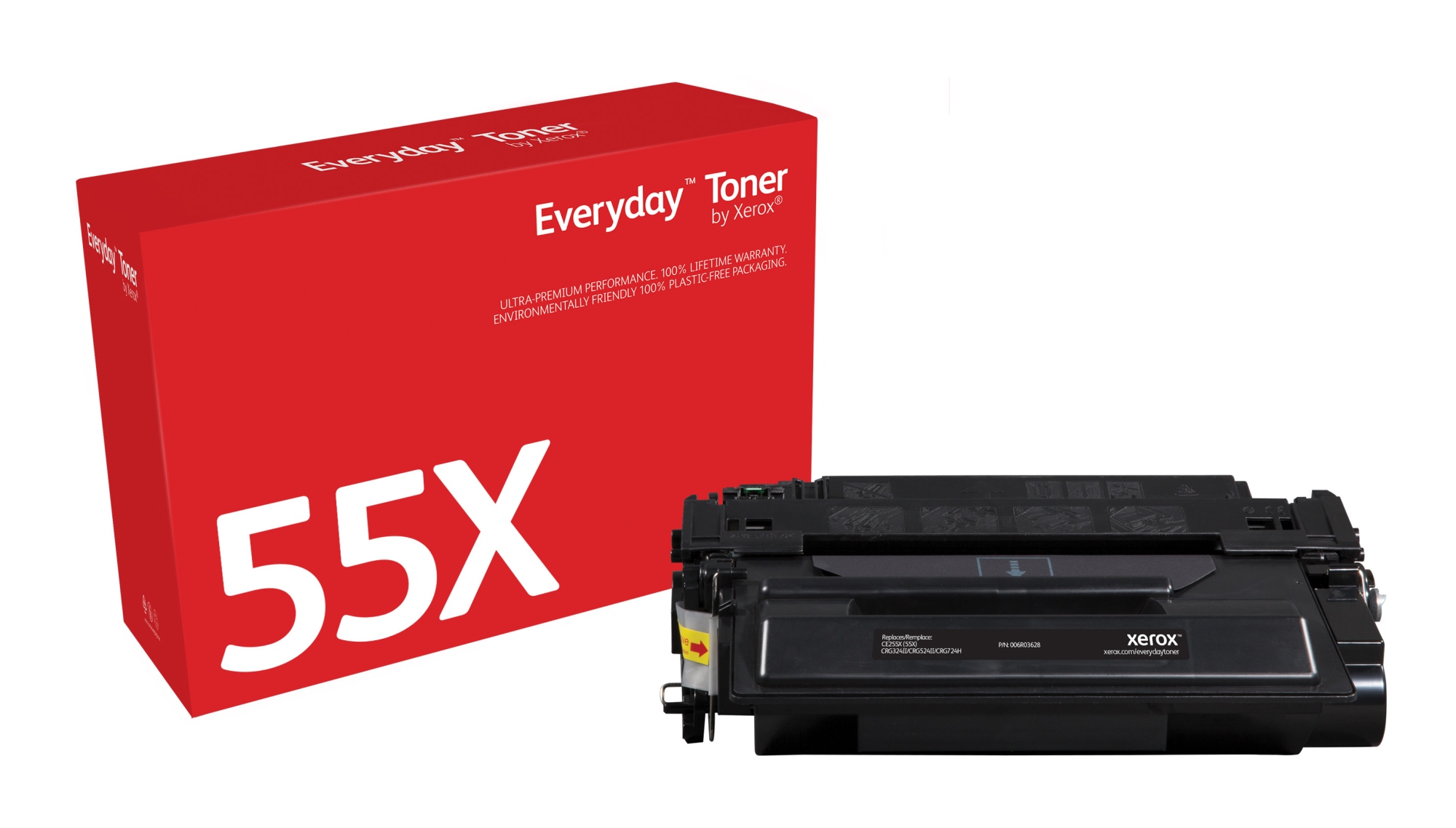Everyday Toner Everyday Negro di Xerox compatibile con HP 55X (CE255X), Capacidad alta