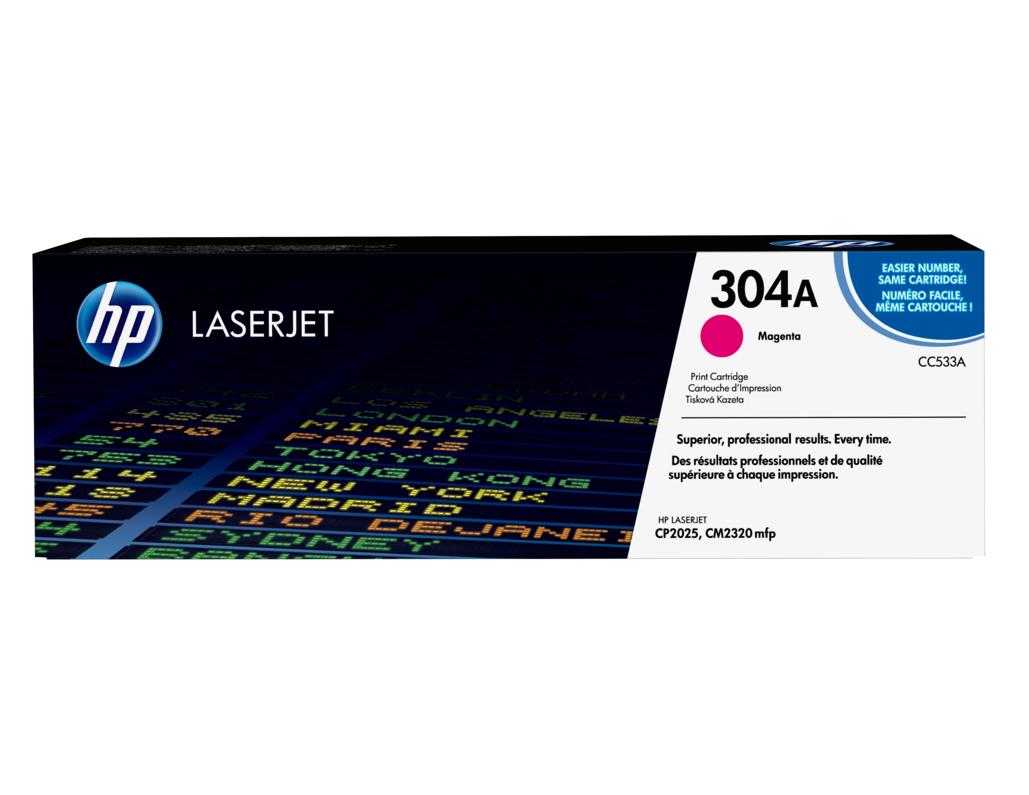 Cartucho de tóner original LaserJet 304A magenta