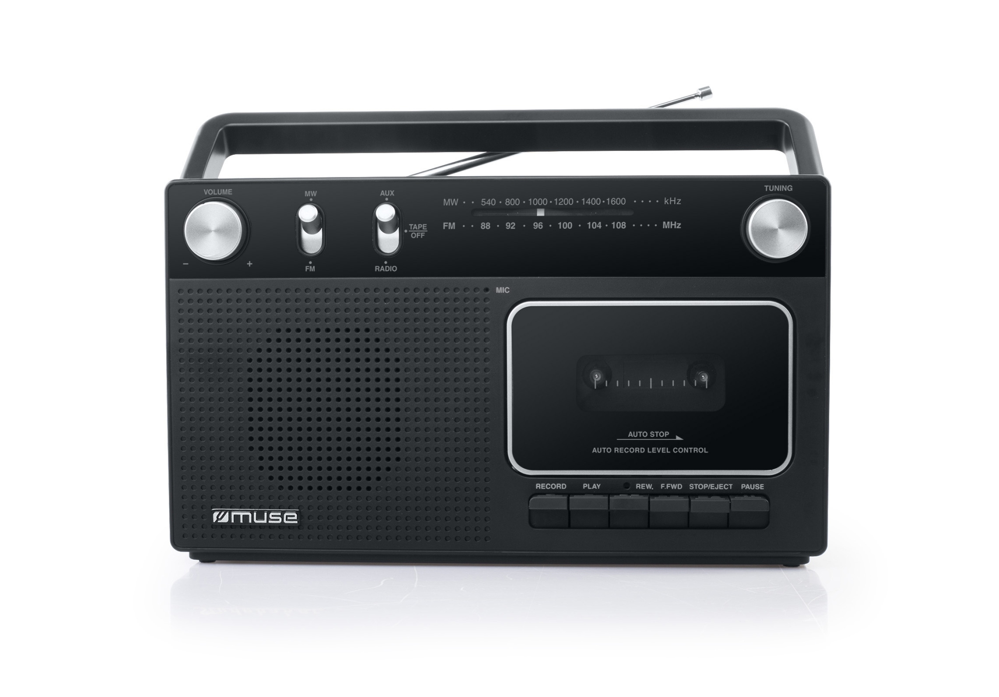 M-152 RC tocadisco Tocadiscos de tracción directa Negro