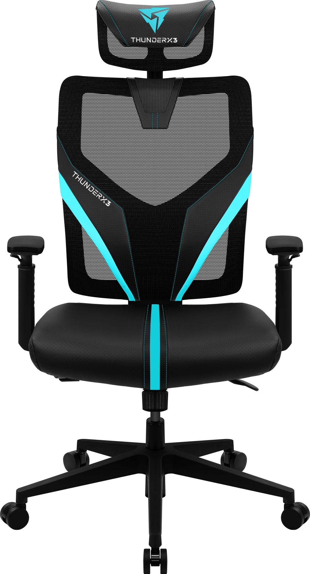 YAMA1 Silla para videojuegos universal Negro, Azul