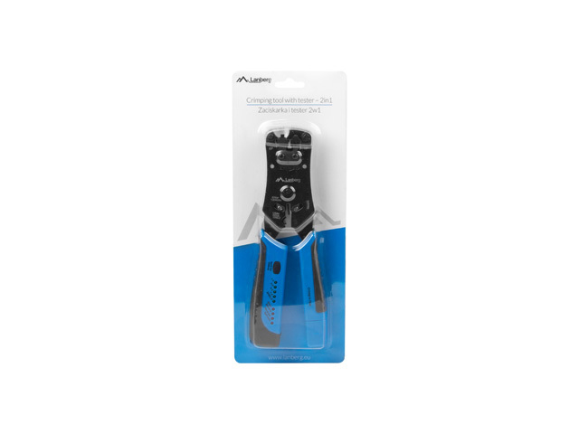 NT-0203 crimpadora Herramienta para prensar Negro, Azul