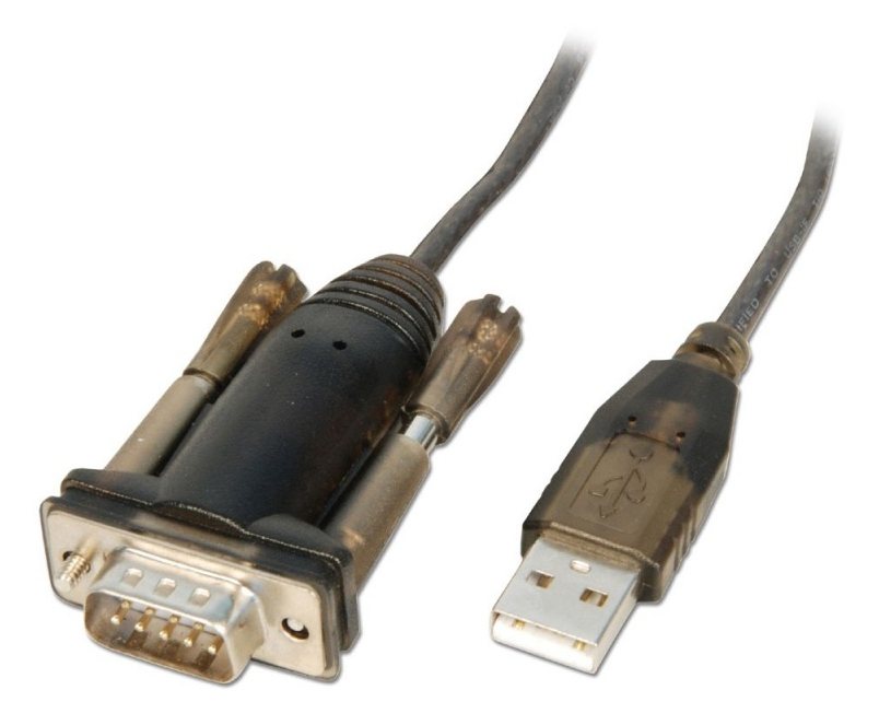 42855 cable de serie Gris, Transparente 1,5 m USB tipo A RS-232