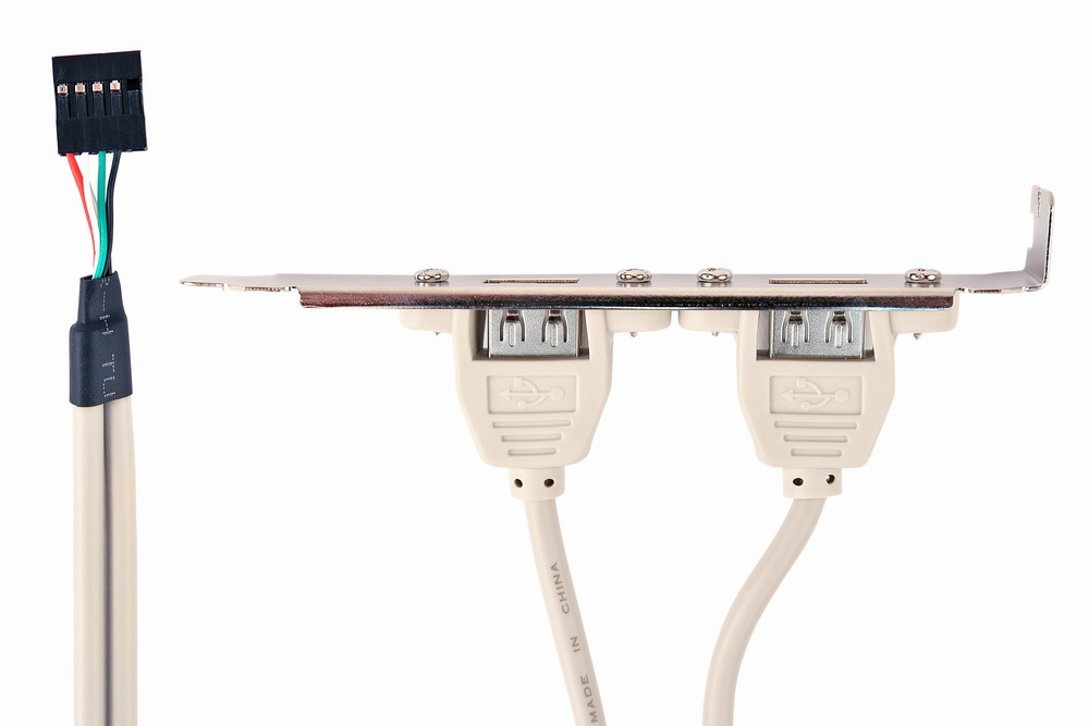 Bracket conexión doble USB a placa base
