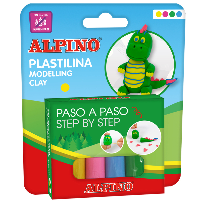 DP000023 compuesto para cerámica y modelaje Pasta de modelar Azul, Verde, Rosa, Amarillo