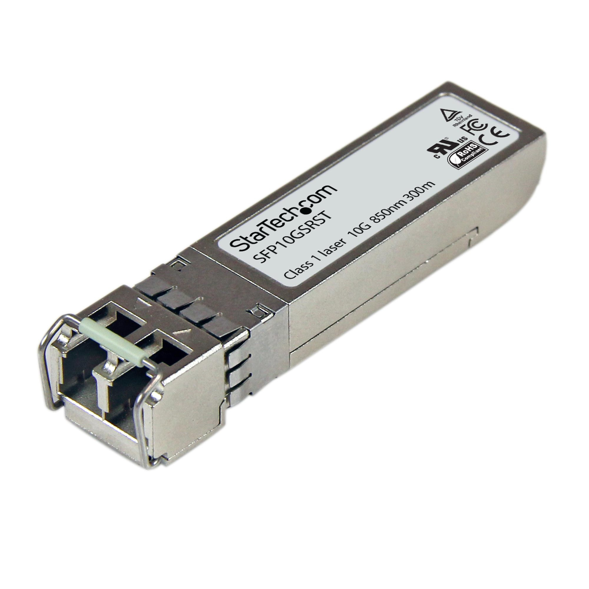 Módulo SFP+ Compatible con Cisco SFP-10G-SR - 10GBASE-SR - Fibra multimodo de 10GbE - SFP+ Ethernet Gigabit 10Gb - LC - 300m - 850nm - Cisco Firepower, ASR9000, C9300 DDM