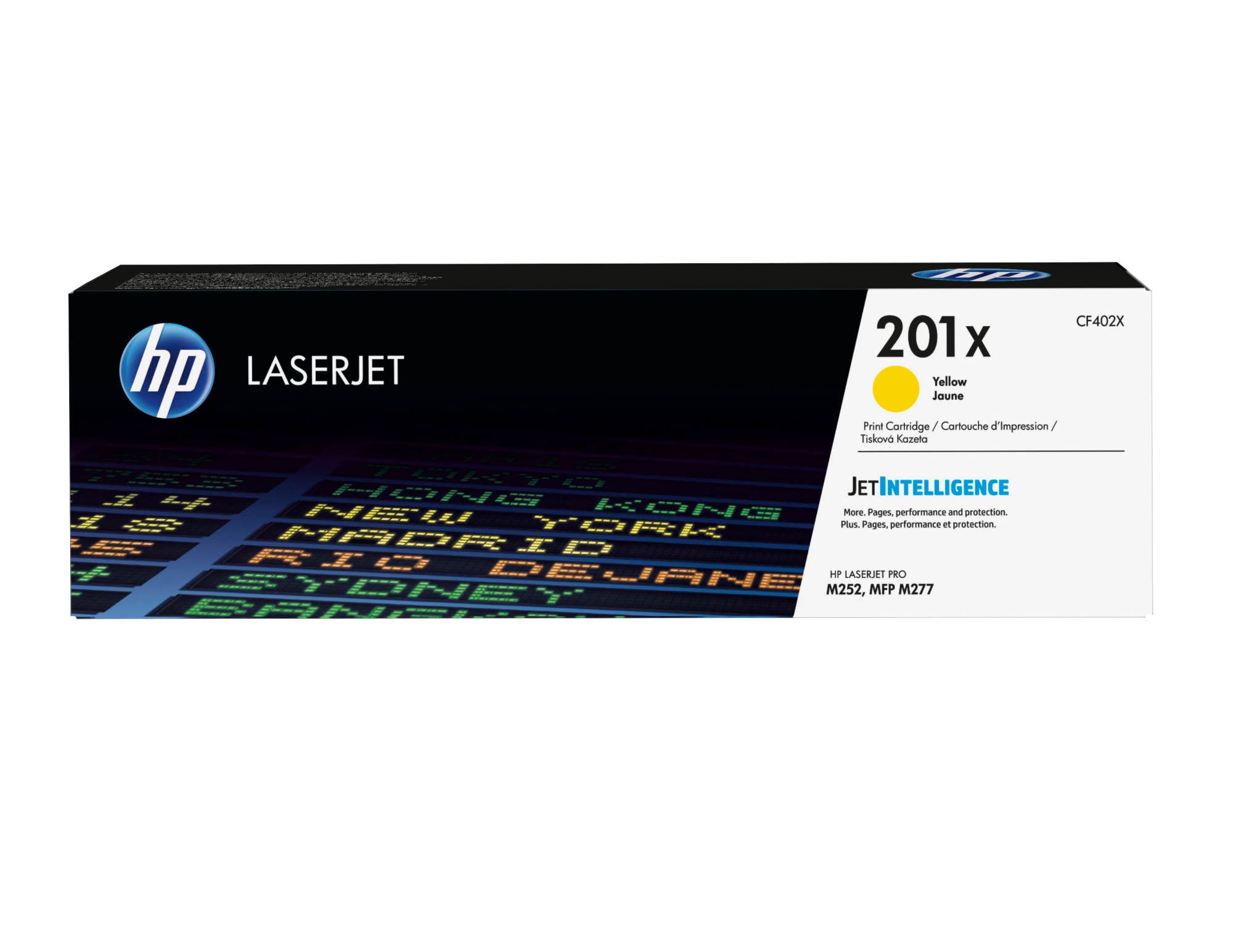 Cartucho de tóner original LaserJet 201X amarillo de alta capacidad