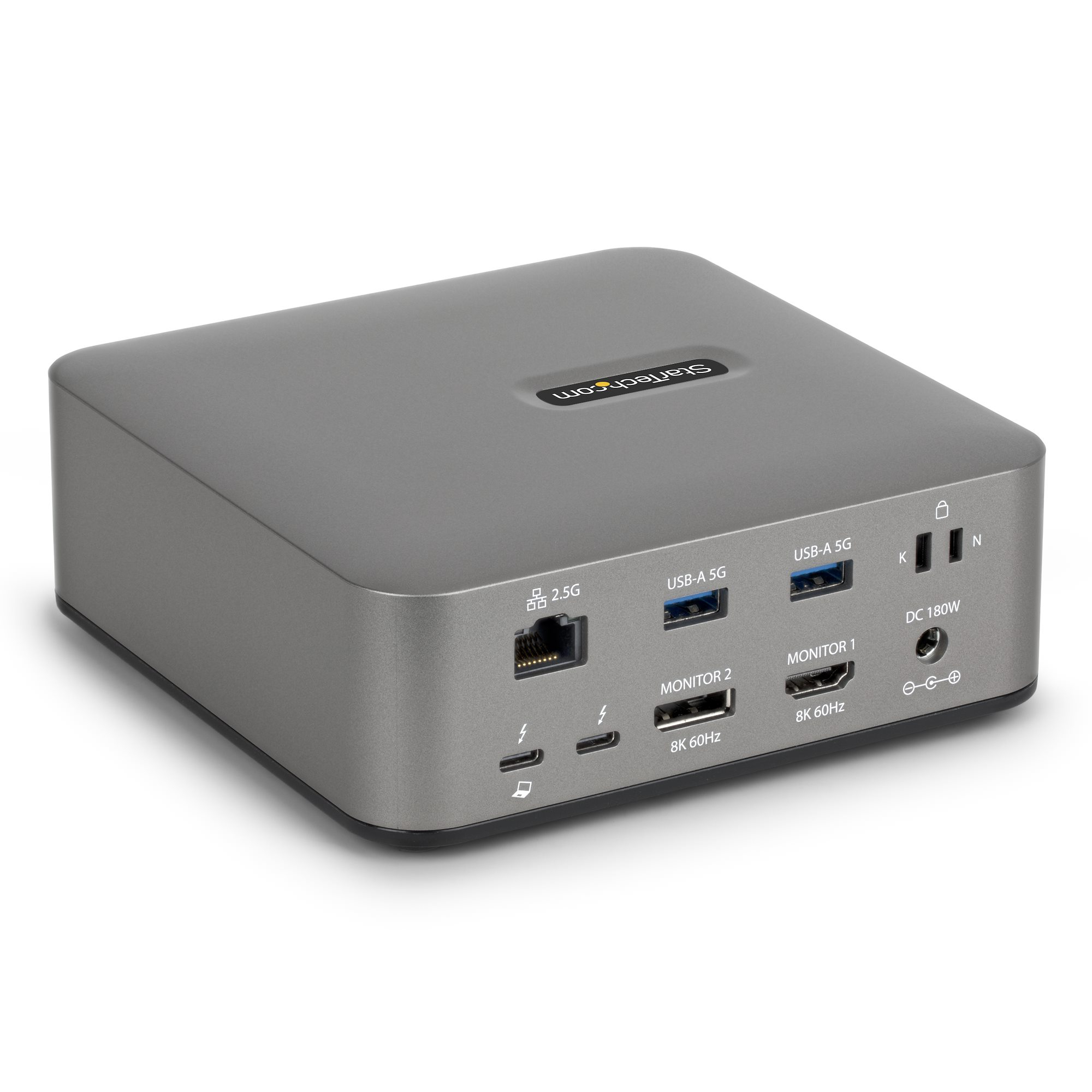 Docking Station Universal Thunderbolt 5 - 4K 144Hz/8K 60Hz - 120Gbps de Pico de Ancho de Banda - Carga PD 140W para Portátiles - 30W de Carga para Móviles - USB 10Gb - LAN Ethernet 2,5G