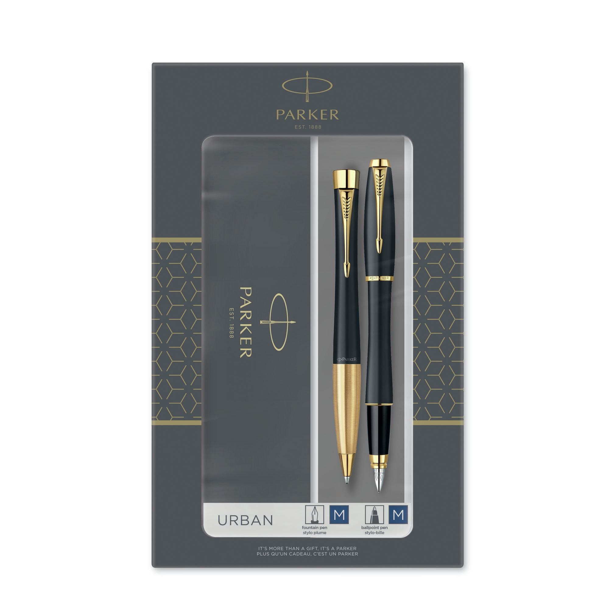 2093381 juego de bolígrafos Negro, Oro 2 pieza(s)