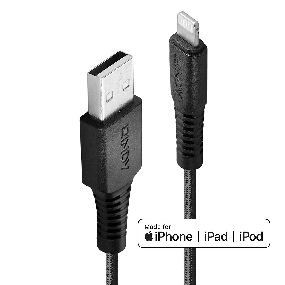 31290 cable de conector Lightning 0,5 m Negro