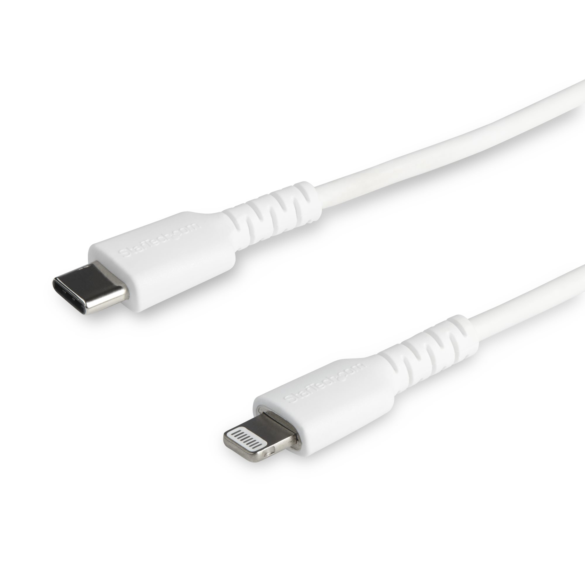 Cable Resistente USB-C a Lightning de 2 m Blanco - Cable de Sincronización y Carga USB Tipo C a Lightning con Fibra de Aramida Resistente - Certificado MFi de Apple - para iPad/iPhone 12